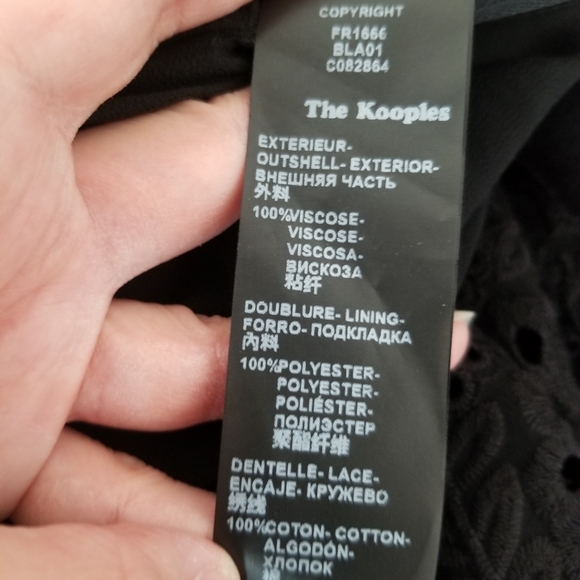 The Kooples One Shoulder Embroidered Dress - Picture 15 of 15